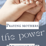 pin image of mother's hand holding baby's hand