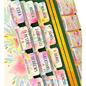 floral Bible tabs