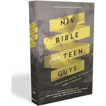 Bible for teen guys brown cover with yellos