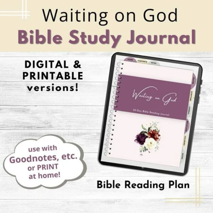 Waiting on God Bible Study Journal