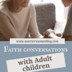 woman talking to her adult daughter