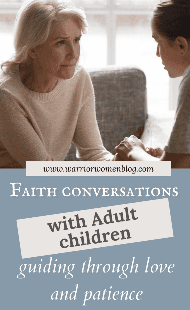 woman talking to her adult daughter