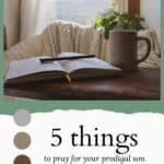open Bible and coffee mug on table in front of a window
